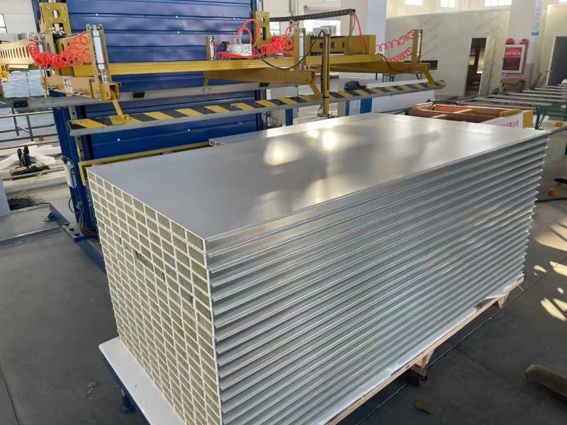 Hollow glass magnesium rock wool purification board