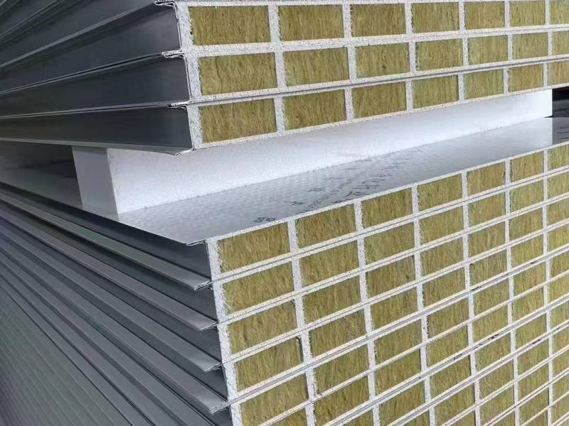 Hollow glass magnesium rock wool purification board