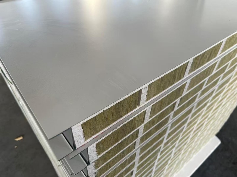 Hollow glass magnesium rock wool purification board